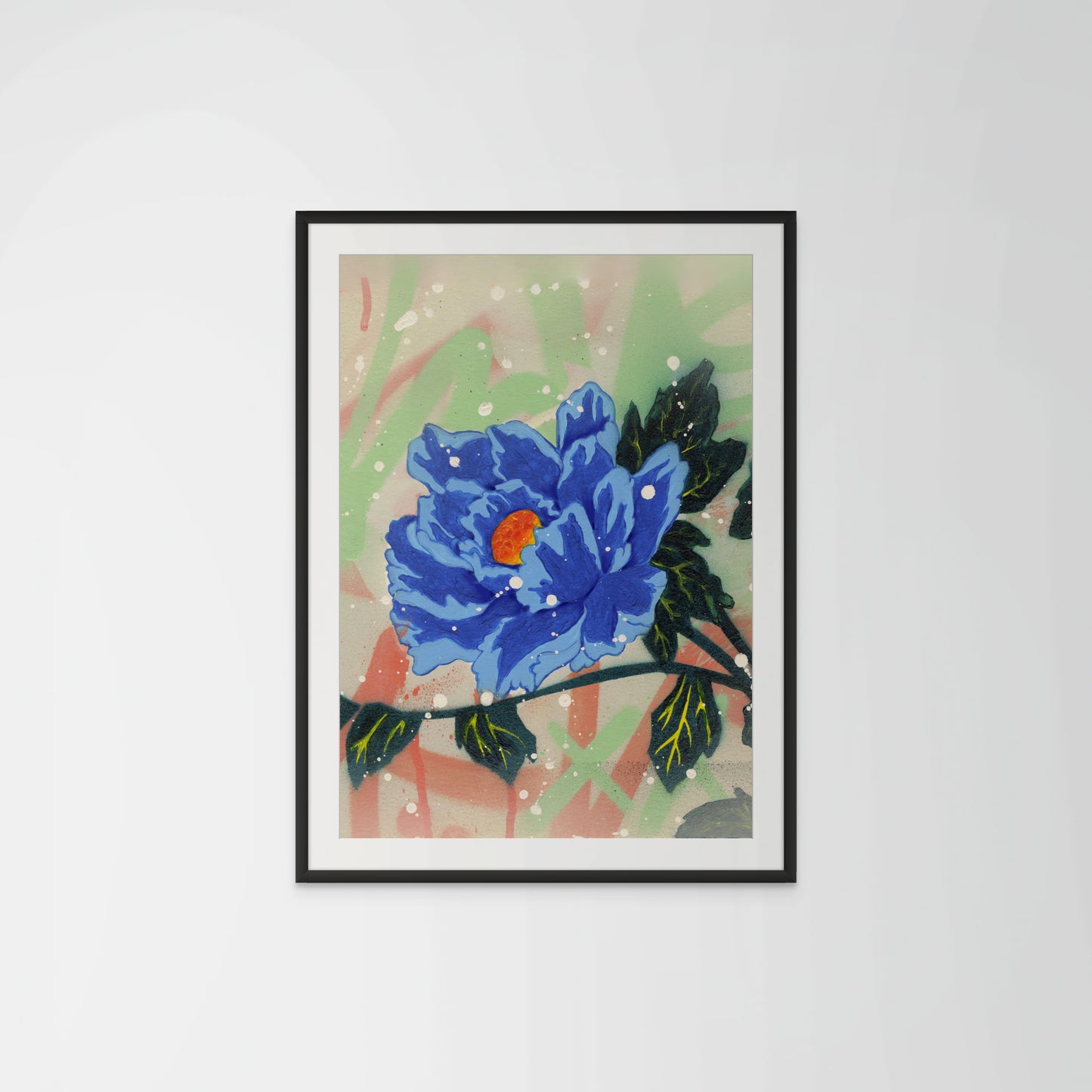 Graffiti Blue flower