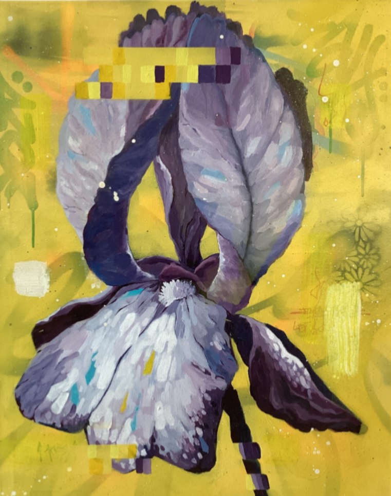 Graffiti Lilly flower