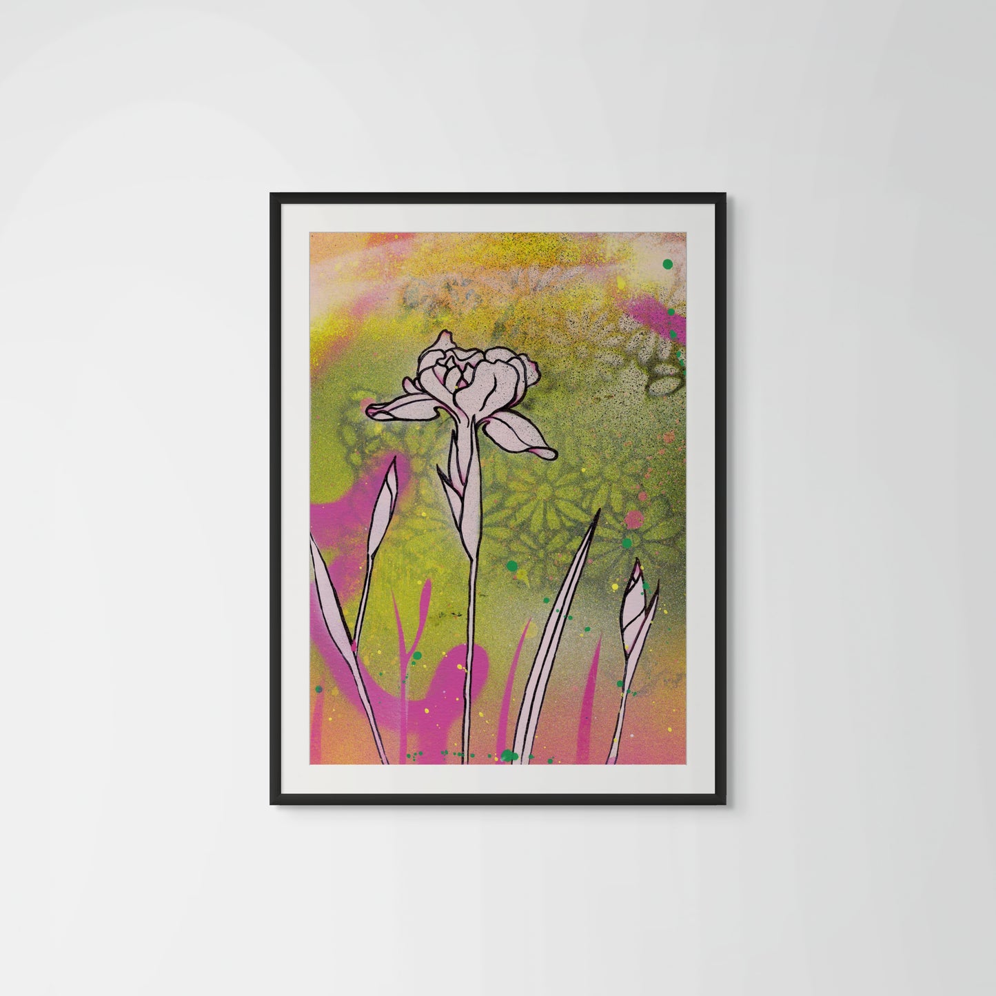 Graffiti Pink flower